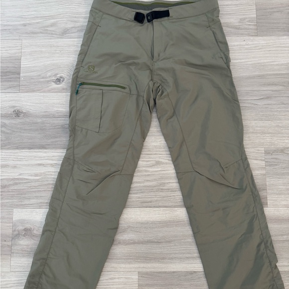 Salomon Men's Olive/Gray Cargo Pants - Picture 1 of 4